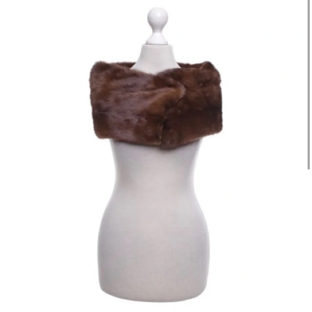 Prada Brown Mink Stole - Picture 4 of 5